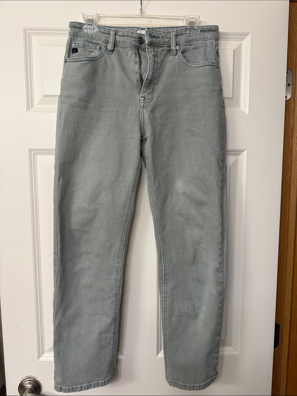 KanCan Olive Green High-Rise Straight Jeans